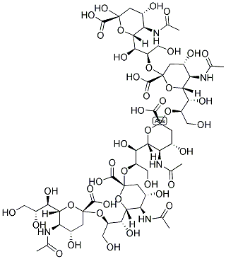 N-乙酰神经氨酸五聚体α(2-8)结构式