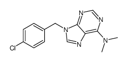9-[(4-chlorophenyl)methyl]-N,N-dimethylpurin-6-amine Structure