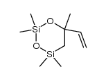 2,2,4,4,6-pentamethyl-6-vinyl-1,3-dioxa-2,4-disilacyclohexane结构式