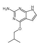 2-amino-4-isobutoxy-7H-pyrrolo[2,3-d]pyrimidine结构式