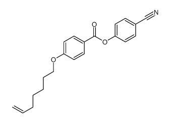 (4-cyanophenyl) 4-hept-6-enoxybenzoate结构式