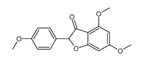 4,6-dimethoxy-2-(4-methoxyphenyl)-1-benzofuran-3-one结构式