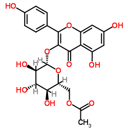 堪非醇3-O-(6''-O-乙酰基)葡萄糖甙结构式