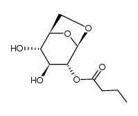 1,6-anhydro-2-O-butyryl-β-D-glucopyranose结构式