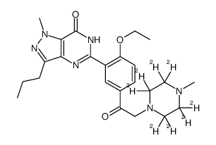 Nor-Acetildenafil-d8 Structure