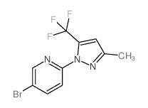 5-溴-2-(3-甲基-5-(三氟甲基)吡唑-1-基)吡啶图片