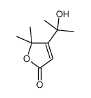 2(5H)-Furanone, 4-(1-hydroxy-1-methylethyl)-5,5-dimethyl-结构式