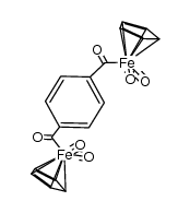 1,4-C6H4(CO(η5-C5H5)Fe(CO)2)2 Structure