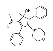 1-(5-hydroxy-5-methyl-3-morpholino-2,4-diphenylcyclopenta-1,3-dien-1-yl)ethanone Structure