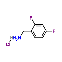 1-(2,4-Difluorophenyl)methanamine hydrochloride (1:1)结构式