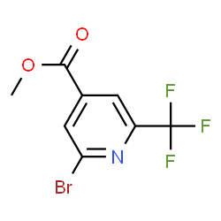 2-BROMO-6-TRIFLUOROMETHYL-ISONICOTINIC ACID METHYL ESTER结构式