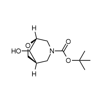 tert-Butyl (1S,5S)-8-hydroxy-6-oxa-3-azabicyclo[3.2.1]octane-3-carboxylate Structure