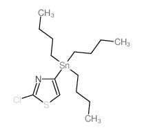 2-Chloro-4-(tributylstannyl)thiazole Structure
