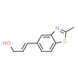 2-Propen-1-ol,3-(2-methyl-5-benzothiazolyl)-,(E)-(9CI) Structure