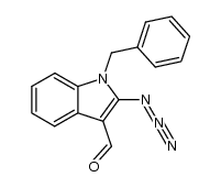 1-Benzyl-2-azido-1H-indole-3-carbaldehyde结构式