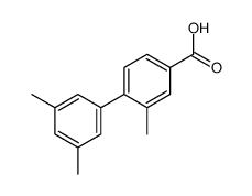 2,3,5-三甲基-[1,1-联苯]-4-羧酸结构式