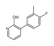 3-(4-fluoro-3-methylphenyl)-1H-pyridin-2-one结构式