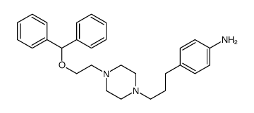 4-[3-[4-(2-benzhydryloxyethyl)piperazin-1-yl]propyl]aniline Structure