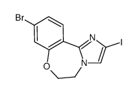 9-溴-5,6-二氢-2-碘咪唑并[1,2-D] [1,4]苯并氧氮杂结构式