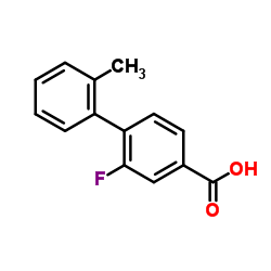 2-Fluoro-2'-methyl-4-biphenylcarboxylic acid Structure
