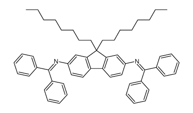 N,N-bis(diphenylmethylene)-9,9-dioctyl-9H-fluorene-2,7-diamine结构式