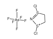 hexafluoro-l6-arsane, 1,3-dichloro-4,5-dihydro-1H-1,3l4,2-dithiazol-1-ium salt Structure