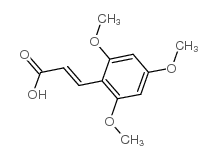 2,4,6-三甲氧基肉桂酸结构式