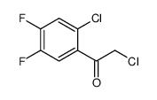 2-chloro-1-(2-chloro-4,5-difluorophenyl)ethanone结构式