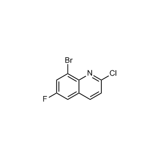 8-溴-2-氯-6-氟喹啉结构式