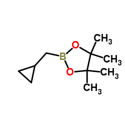 2-(Cyclopropylmethyl)-4,4,5,5-tetramethyl-1,3,2-dioxaborolane Structure