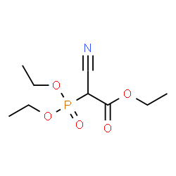 2-氰基-2-(二乙氧基磷酰基)乙酸乙酯结构式