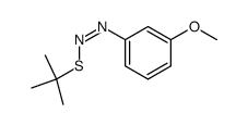 (Z)-(3-methoxyphenyl)azo tert-butyl sulfide结构式
