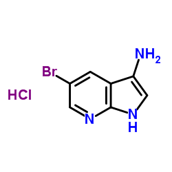 5-Bromo-1H-pyrrolo[2,3-b]pyridin-3-amine hydrochloride Structure
