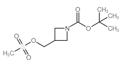 (1-(叔丁氧羰基)氮杂环丁烷-3-YL)甲基磺酸盐结构式
