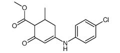 methyl 4-(4-chloroanilino)-6-methyl-2-oxocyclohex-3-ene-1-carboxylate Structure