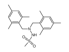 N2,N2-di(2,4,6-trimethylbenzyl)methanesulfonohydrazide Structure