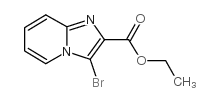 3-Bromoimidazo[1,2-a]pyridine-2-carboxylic acid ethyl ester structure