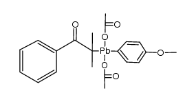(p-methoxyphenyl)-alpha,alpha-dimethylphenacyllead diacetate Structure
