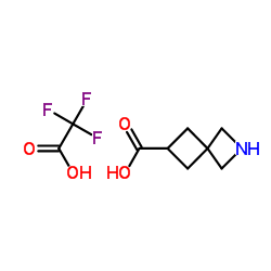 2-氮杂螺[3.3]庚烷-6-羧酸三氟乙酸酯结构式