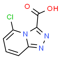 5-氯-[1,2,4]三唑并[4,3-a]吡啶-3-羧酸结构式
