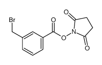 3-(溴甲基)苯甲酸N-琥珀酰亚胺酯结构式