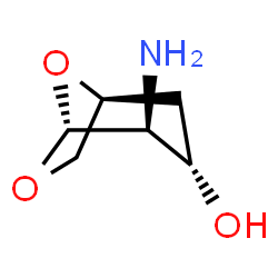 beta-D-lyxo-Hexopyranose, 2-amino-1,6-anhydro-2,4-dideoxy- (9CI) structure