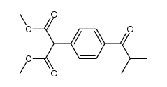 dimethyl 3-(4'-isobutyryl)phenylpropanedioate结构式