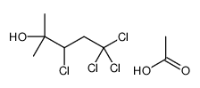 acetic acid,3,5,5,5-tetrachloro-2-methylpentan-2-ol结构式