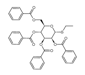 ethyl 2,3,4,6-tetra-O-benzoyl-1-thio-α-D-mannopyranoside Structure