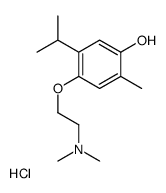 2-(4-hydroxy-5-methyl-2-propan-2-ylphenoxy)ethyl-dimethylazanium,chloride Structure