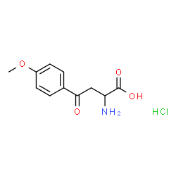 DL-2-AMINO-4-(4-METHOXYPHENYL)-4-OXOBUTANOIC ACID HCL Structure