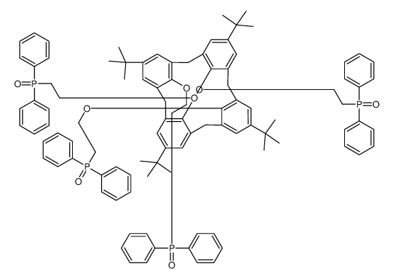 tert-Butyl-calix[4]arene tetrakis[2-(diphenylphosphoryl)ethyl ether] Structure