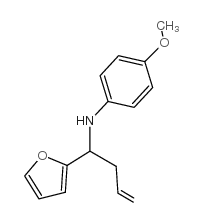(1-Furan-2-yl-but-3-enyl)-(4-methoxy-phenyl)-amine Structure