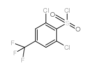 2,6-二氯-4-(三氟甲基)苯磺酰氯结构式